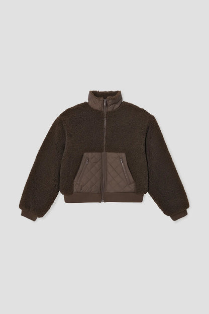 Veste Teddy Matelassée Courte