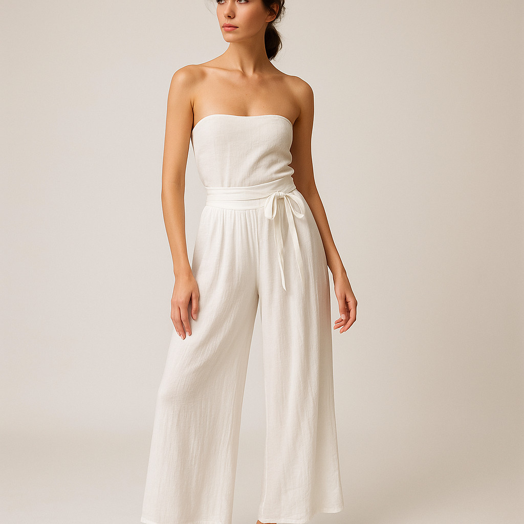 Pantalon Large à Nouer | Taille Haute | Léger et Aérien