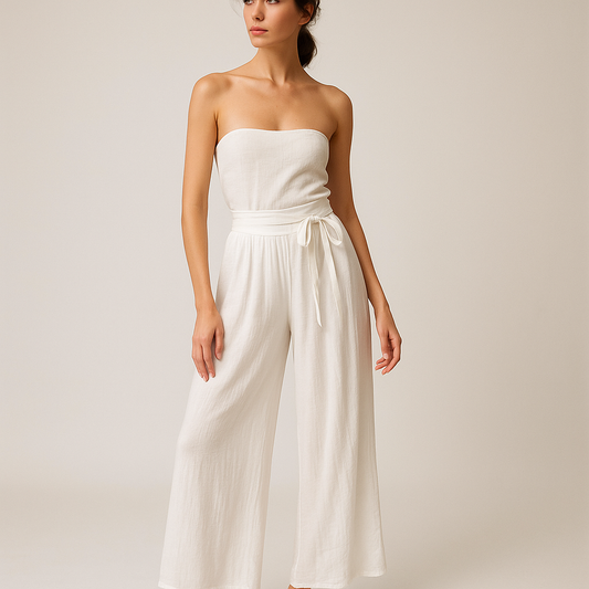 Pantalon Large à Nouer | Taille Haute | Léger et Aérien