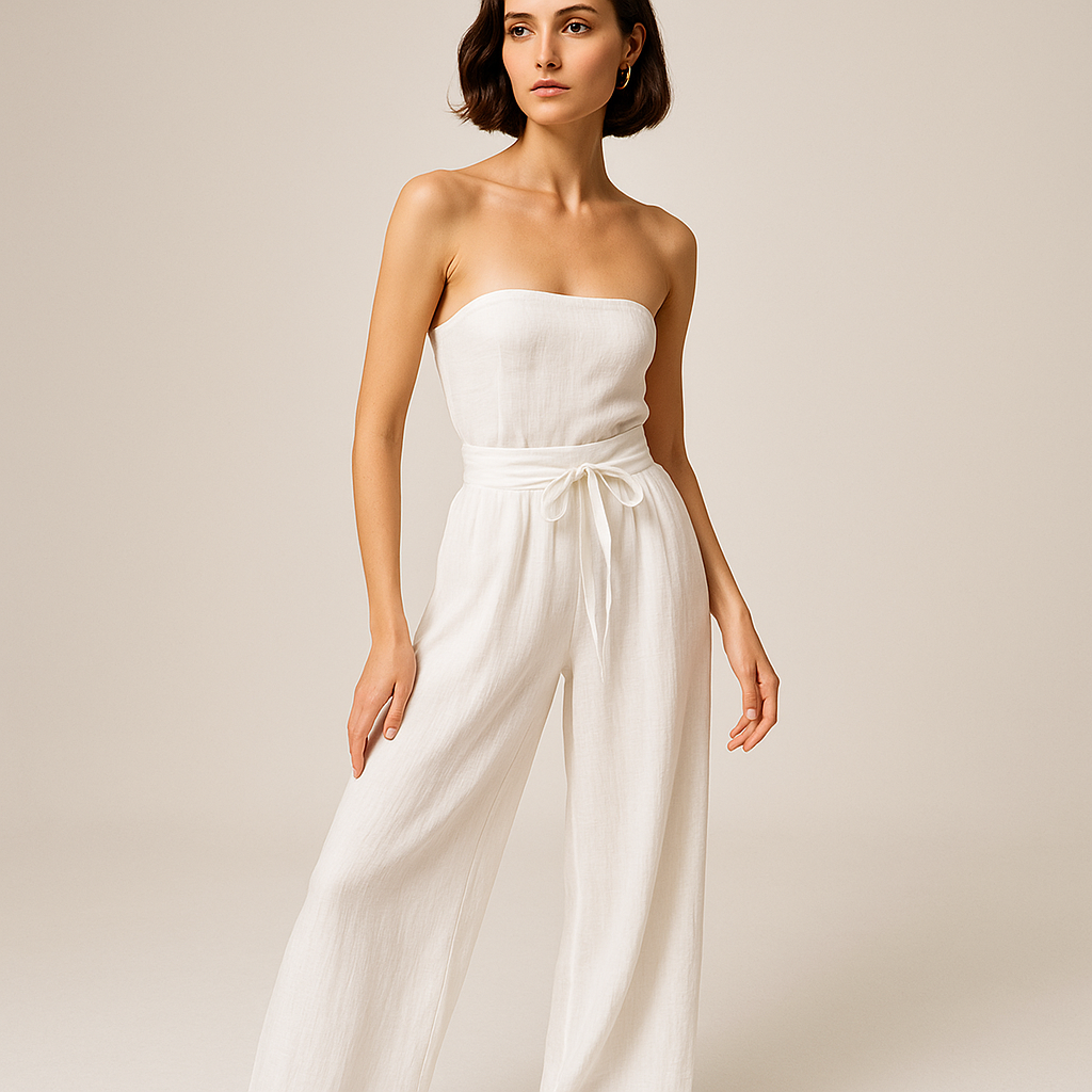 Pantalon Large à Nouer | Taille Haute | Léger et Aérien