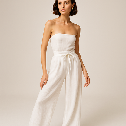 Pantalon Large à Nouer | Taille Haute | Léger et Aérien