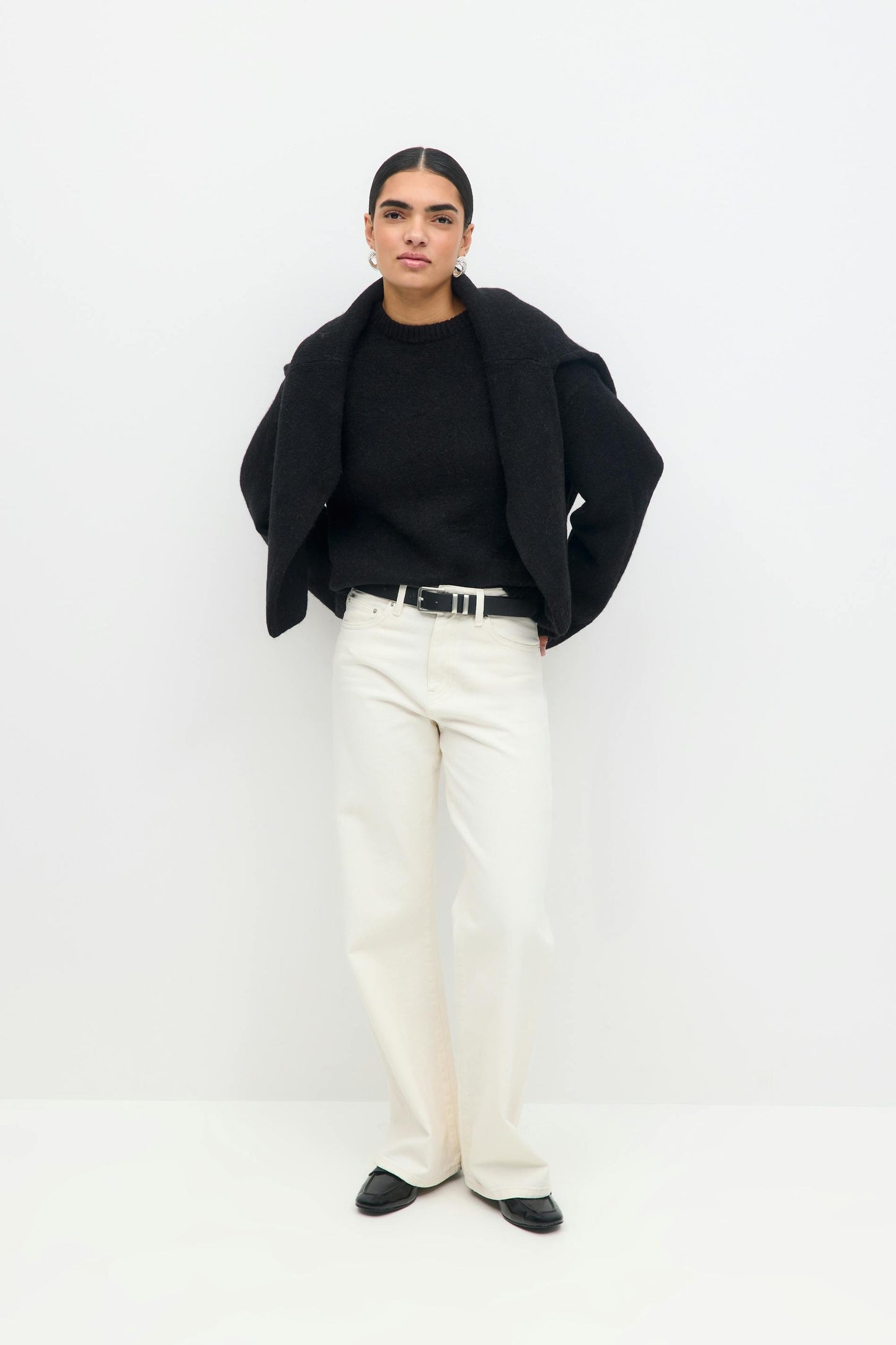 Pull Femme | Maille Épaisse En Alpaga Et Laine | Chaud Et Minimaliste | Parfait Pour L’Hiver Et Les Looks Élégants