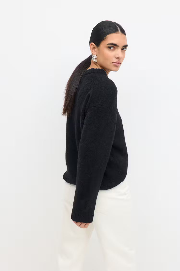 Pull Femme | Maille Épaisse En Alpaga Et Laine | Chaud Et Minimaliste | Parfait Pour L’Hiver Et Les Looks Élégants