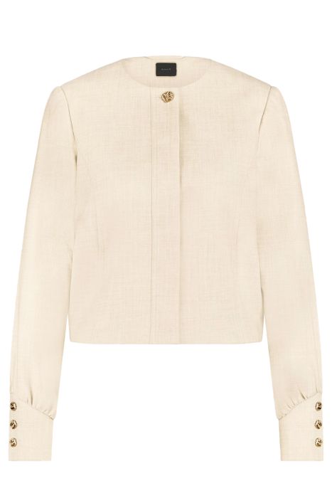 Veste Courte Minimaliste Structurée