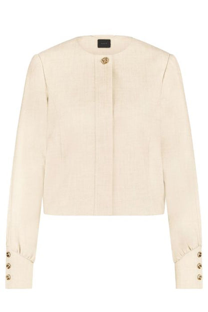 Veste Courte Minimaliste Structurée