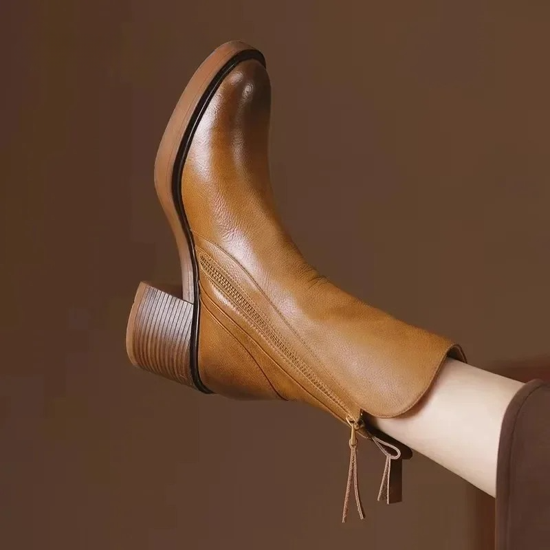 Bottes Femme | Cuir Synthétique PU | Confortables Et Élégantes | Pour Le Quotidien En Automne-Hiver