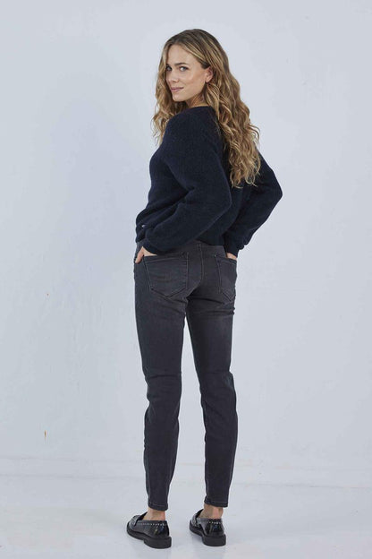 Cardigan en Maille Douce à Boutons Perlés