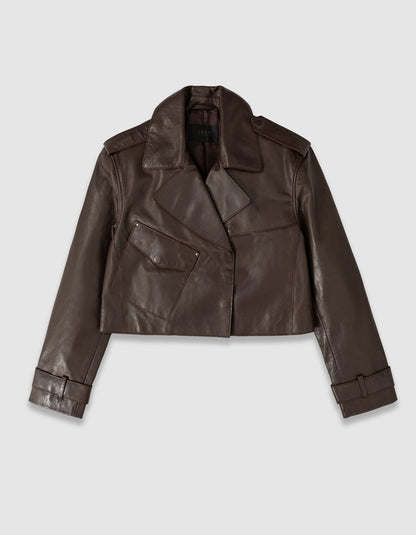 Veste Courte Effet Cuir