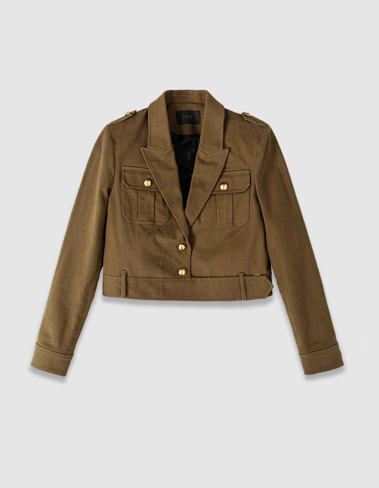 Veste Courte en Coton Structuré