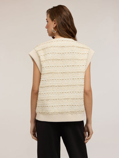 Gilet Sans Manches Texturé