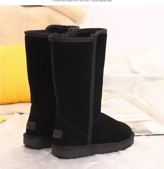 Bottes Femme | Effet Suédé Synthétique | Chaudes Et Confortables | Pour L’Hiver Et Le Cocooning