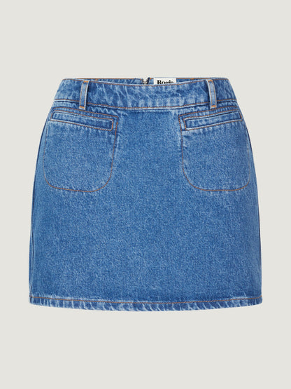 Jupe Mini | Denim Classique Et Décontractée | Intemporelle Et Robuste | Pour Le Quotidien