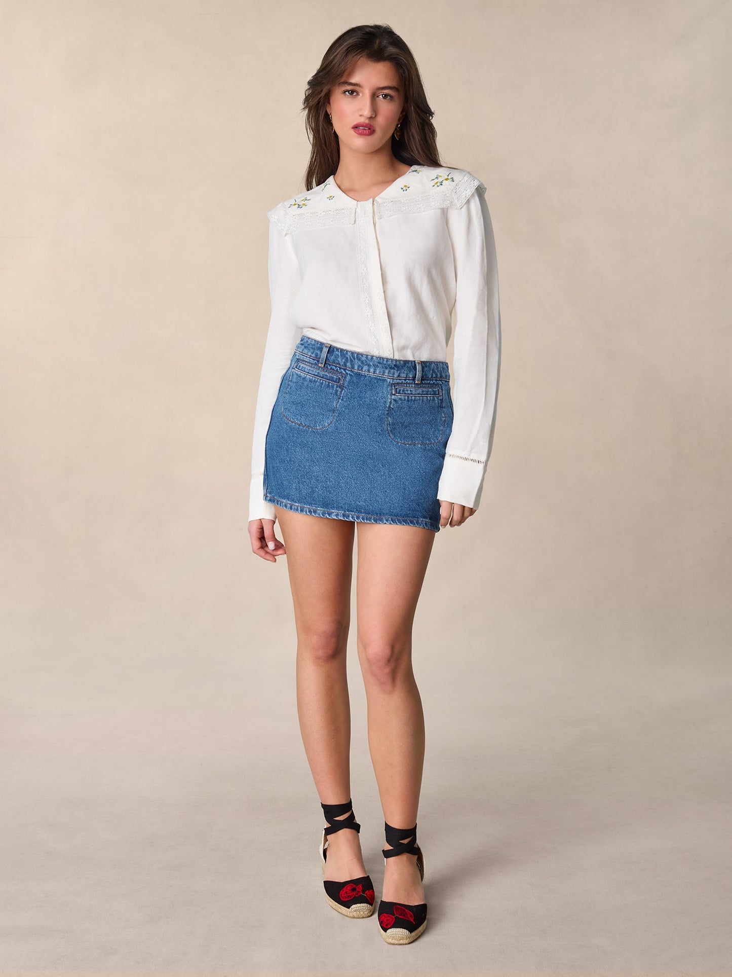 Jupe Mini | Denim Classique Et Décontractée | Intemporelle Et Robuste | Pour Le Quotidien