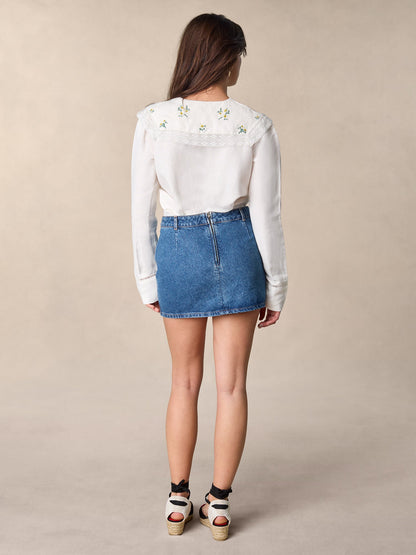 Jupe Mini | Denim Classique Et Décontractée | Intemporelle Et Robuste | Pour Le Quotidien