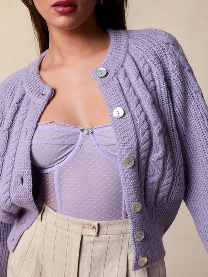 Cardigan Torsadé | Maille Douce et Élégante | Parfait pour les Journées Fraîches