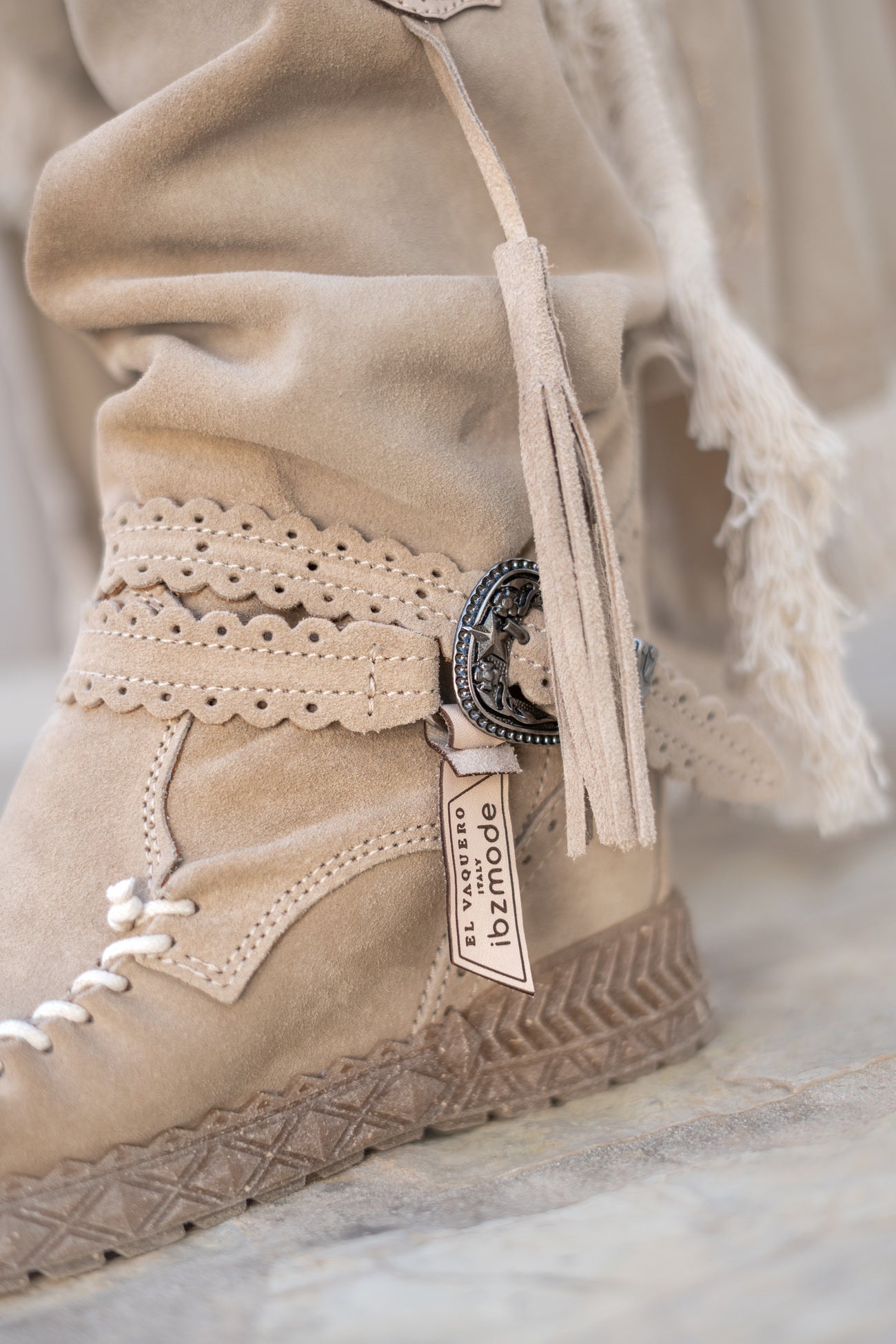 Bottes Femme | Style Bohème Mocassin | Parfaites pour Automne, Look Décontracté ou Festival