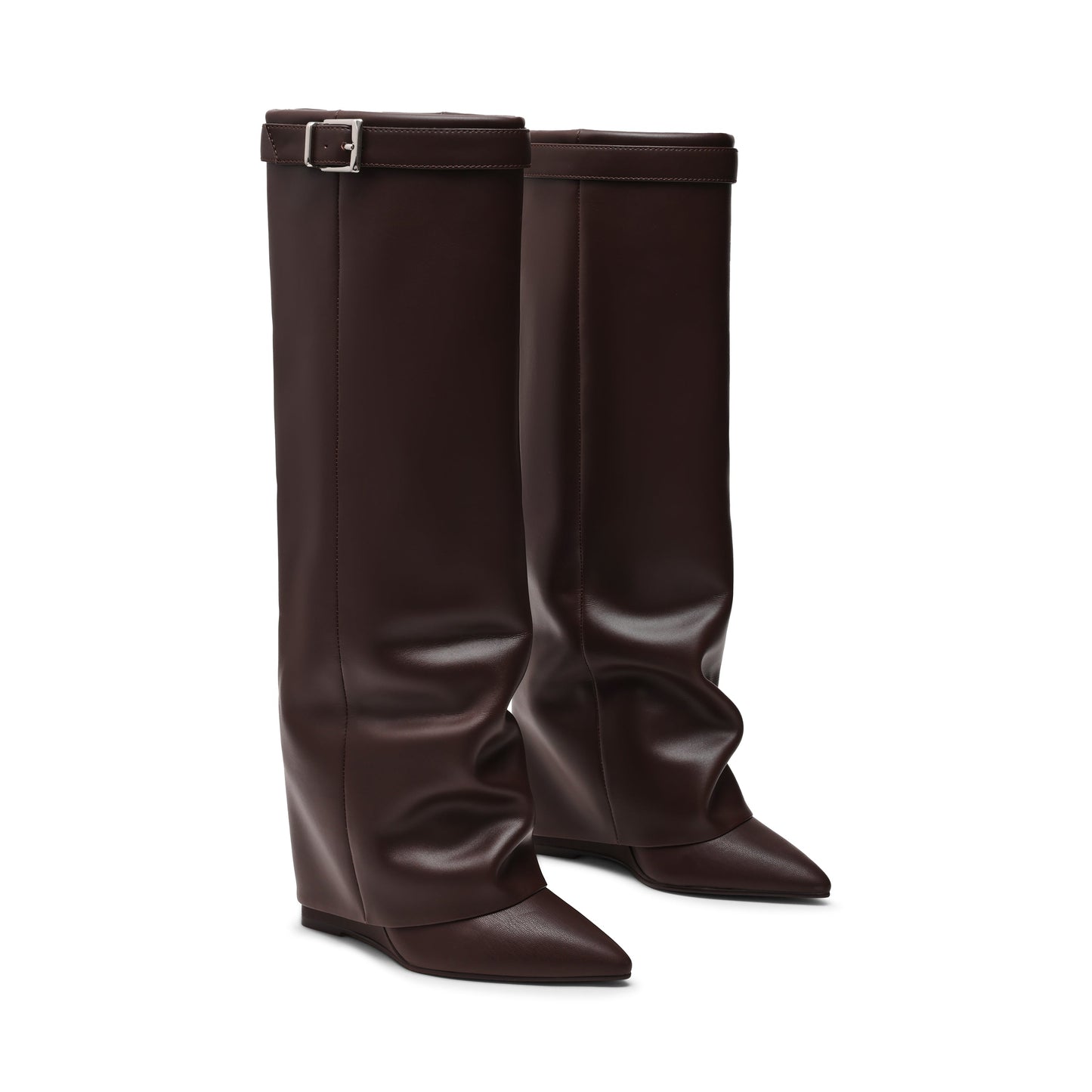 Bottes Femme | Marron Foncé | Imitation Cuir | Élégantes & Confortables