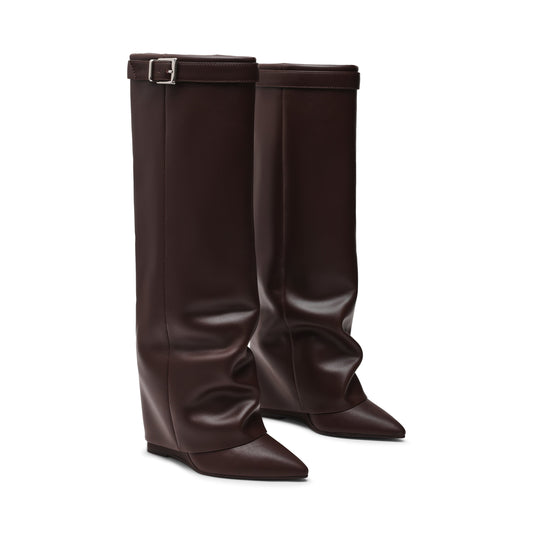 Bottes Femme | Marron Foncé | Imitation Cuir | Élégantes & Confortables