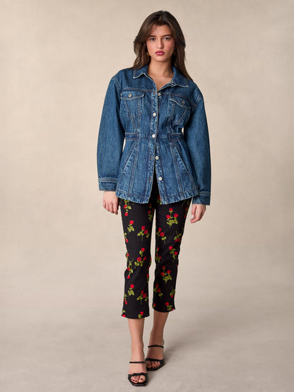 Veste Femme | Denim Cintrée et Intemporelle | Idéale pour un Look Urbain Décontracté