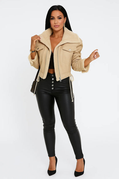 Veste Aviateur Doublée Sherpa