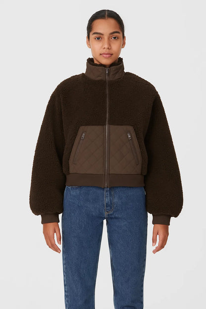 Veste Teddy Matelassée Courte