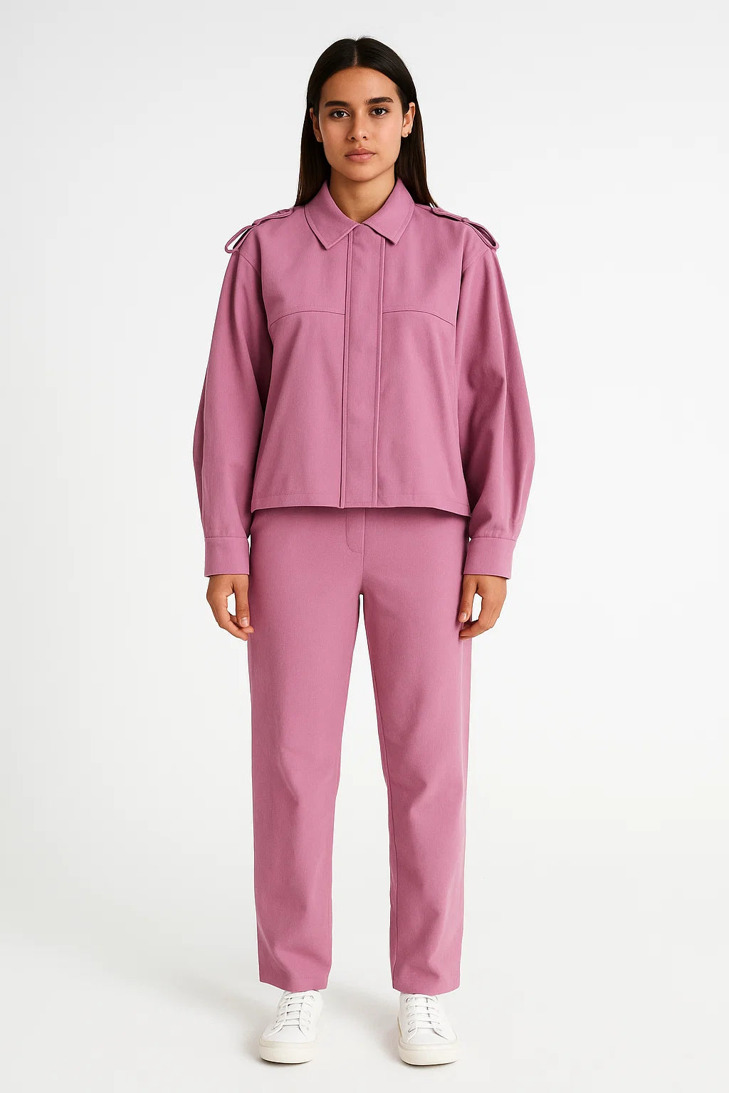 Veste en Coton à Epaulettes Nouées