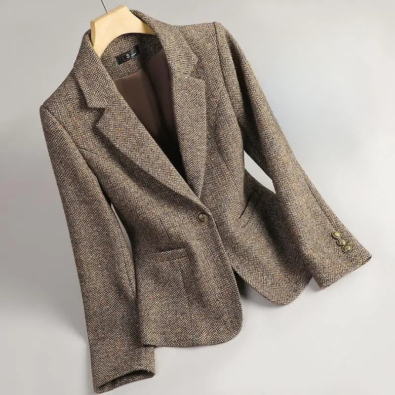 Blazer en Laine Cintré