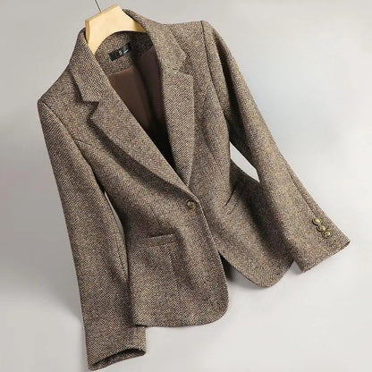 Blazer en Laine Cintré