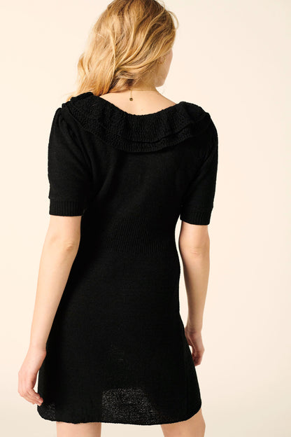 Robe Noire Courte | Élégante & Polyvalente | Bureau & Sorties Décontractées