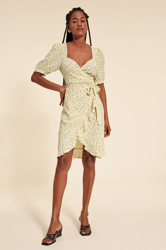 Robe Portefeuille Fleurie | Élégante & Légère | Été & Sorties Décontractées